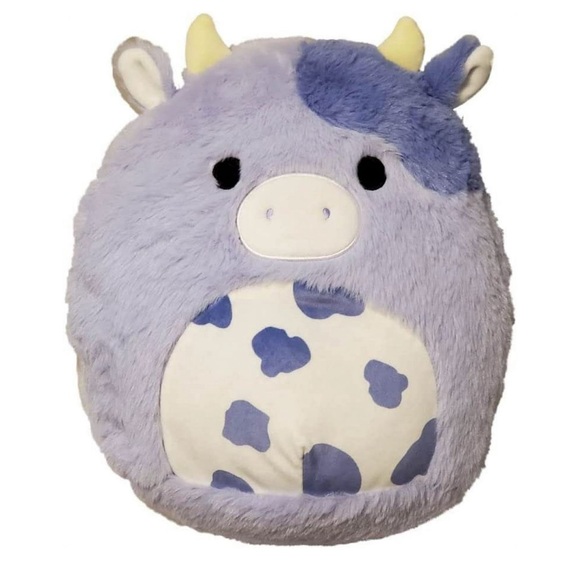 Squishmallows Other - 🆕 Bubba purple spotted 🐄 Fuzzamallows by Squishmallow, 16”, NWT